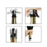 Rolha de garrafa de champanhe, rolha de aço inoxidável espumante, para garrafa de vinho, uva, selador a vácuo, garrafa de licor, rolha de fluxo, barra, 1 peça