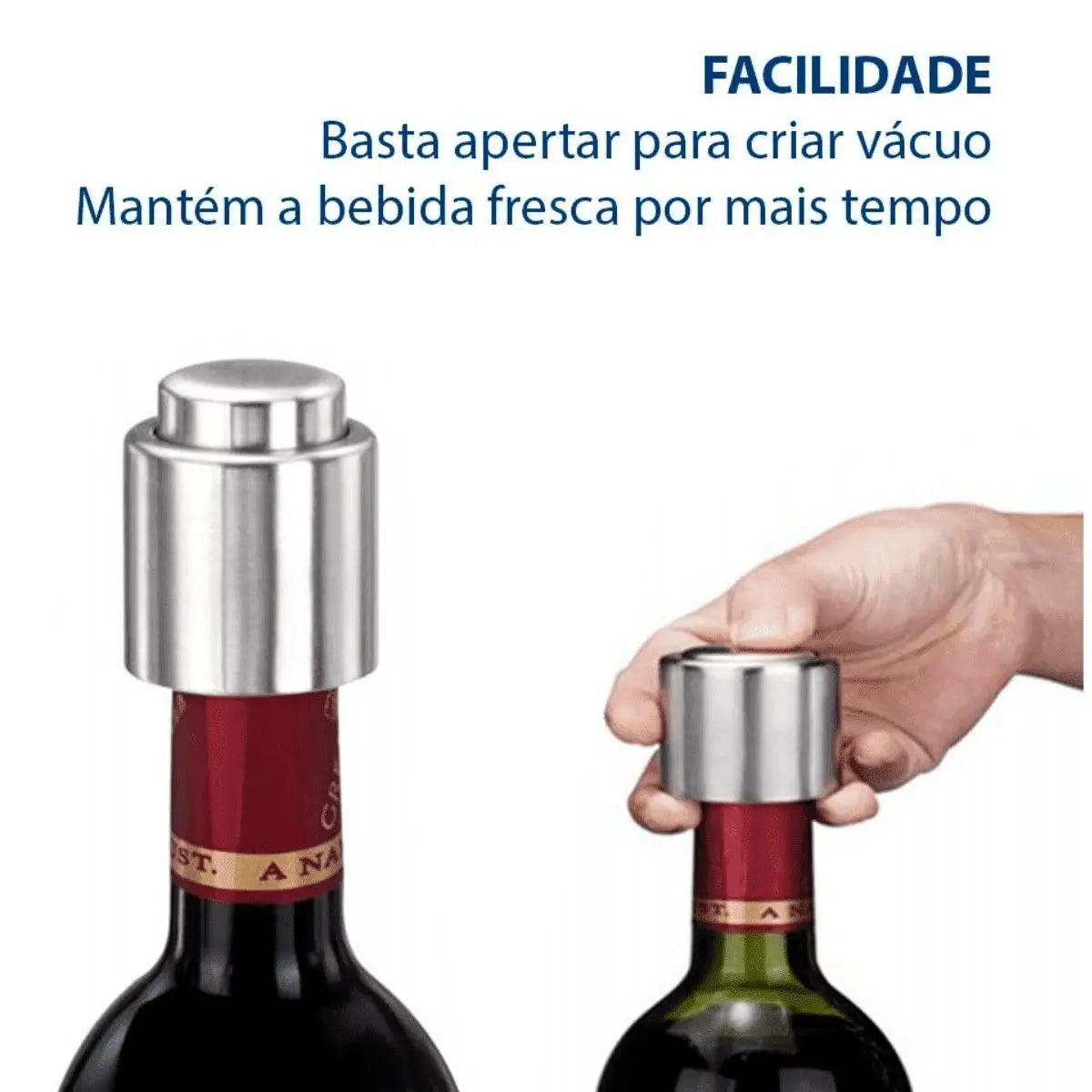 Tomada de pressão de vácuo de vinho tinto; extração de ar; conservação fresca; rolha de vinho; rolha de vinho; conjunto de vinho