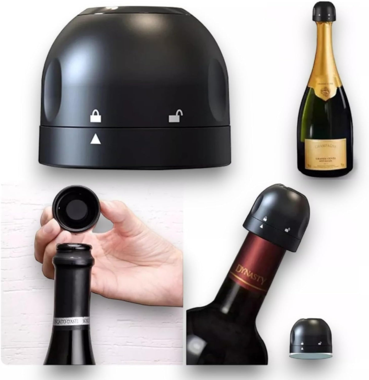 Novo 2 pçs vácuo tampa de garrafa de vinho tinto rolha silicone selado garrafa de champanhe vácuo rolha reter frescura vinho plug barra ferramentas