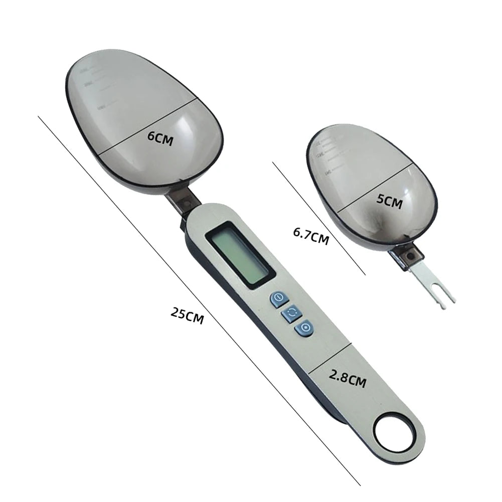500g/0.3g lcd digital cozinha escala alimentos escala de medição colher de café escala eletrônica comida peso volumn colher cozinha ferramenta