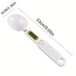 Mini Balança de Colher de Cozinha Digital, Balança Eletrônica LCD, Ferramenta de Medição de Peso para Café Leite, 0.1 a 500g