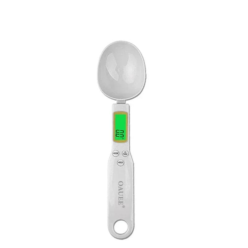 Mini Balança de Colher de Cozinha Digital, Balança Eletrônica LCD, Ferramenta de Medição de Peso para Café Leite, 0.1 a 500g