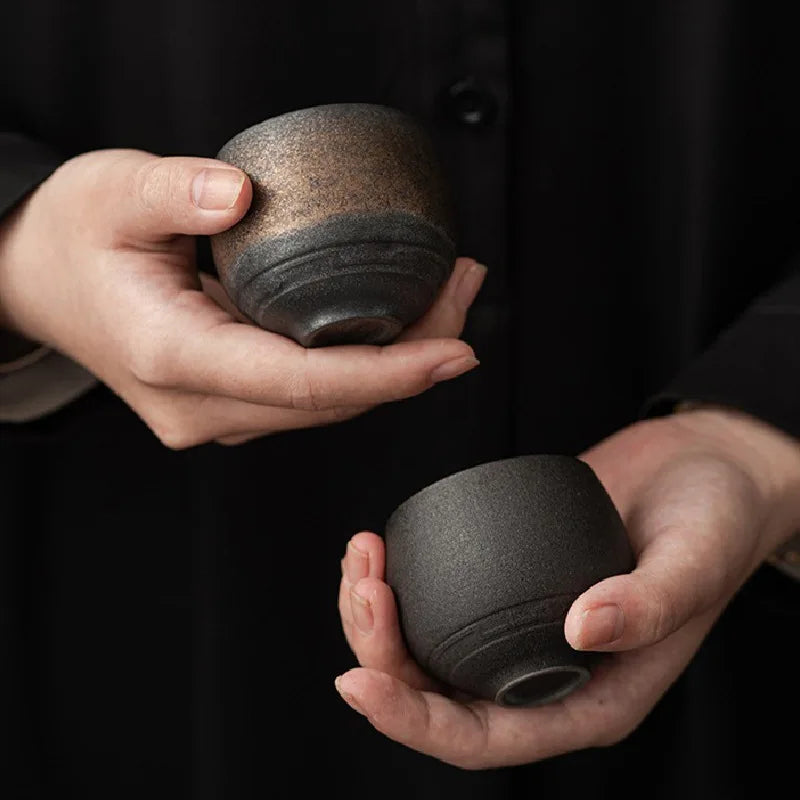 Handmade xícara de chá cerâmica porcelana tigela, café expresso copos cerâmica caneca, chá da tarde canecas, atacado, 1pc