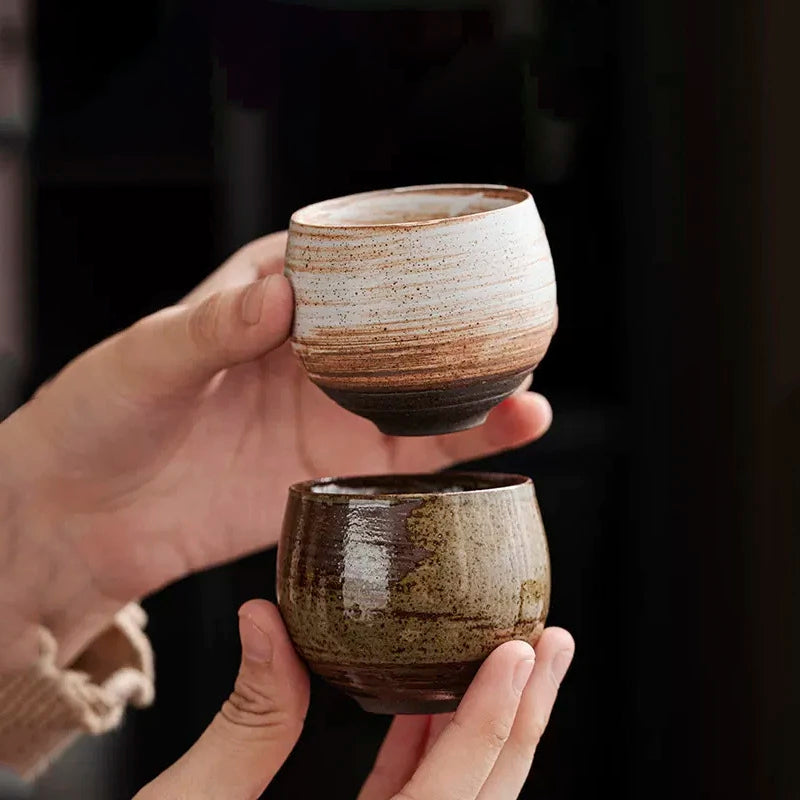 Handmade xícara de chá cerâmica porcelana tigela, café expresso copos cerâmica caneca, chá da tarde canecas, atacado, 1pc