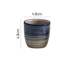 Xícara de chá cerâmica pintada à mão Hefeng, copo de chá espessado resistente ao calor para hotel, chá em casa, estilo japonês