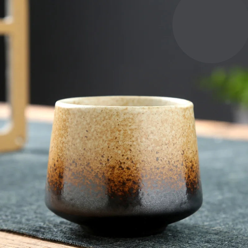 Xícara de café cerâmica grossa vintage, Copo único bebendo do agregado familiar, Cozinhar copos de chá ao redor do fogão