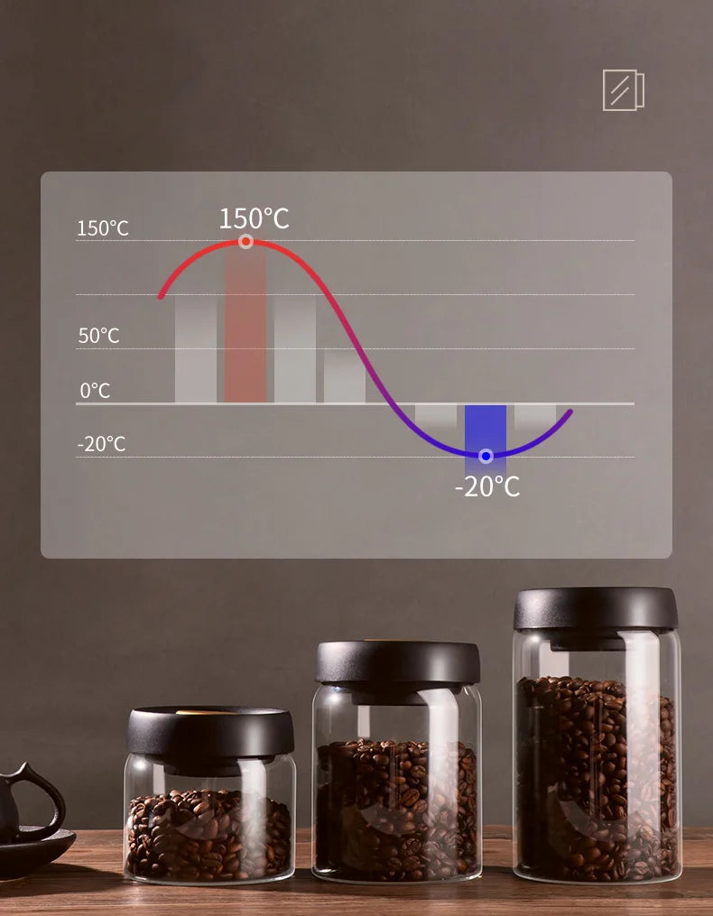 Pote Hermético de Vidro para Café - Casa Terroir