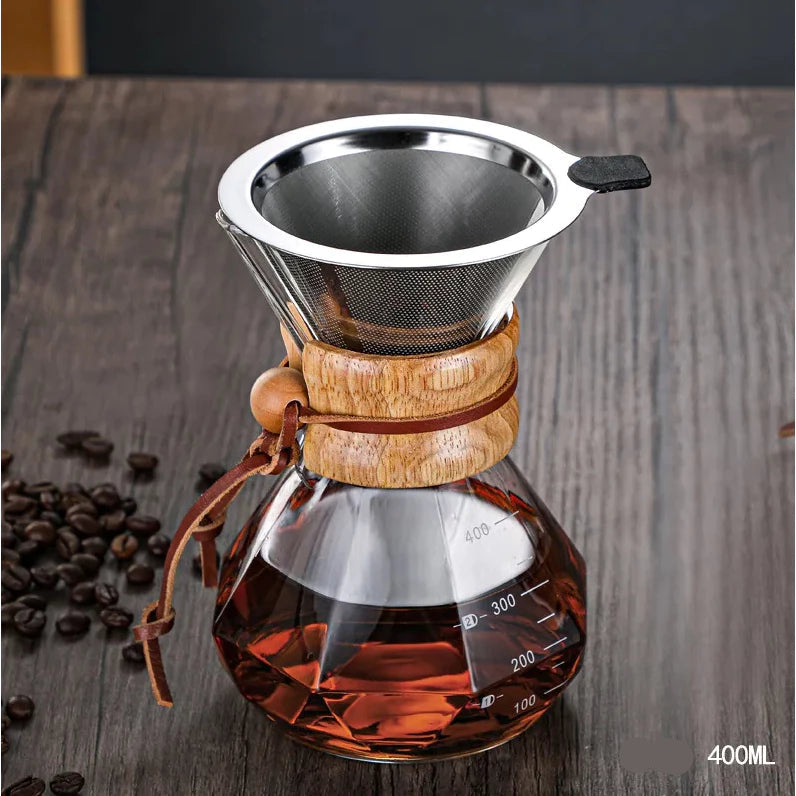 Chemex Cafeteira Manual de Vidro Clássica para Café Gourmet - Casa Terroir