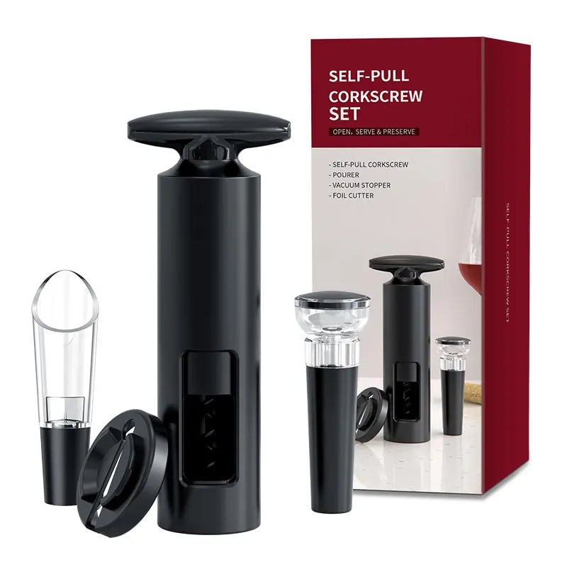 Garçons Corkscrew Professional Abridor De Vinho, abridor De Garrafas De Parafuso Portátil Multifunções