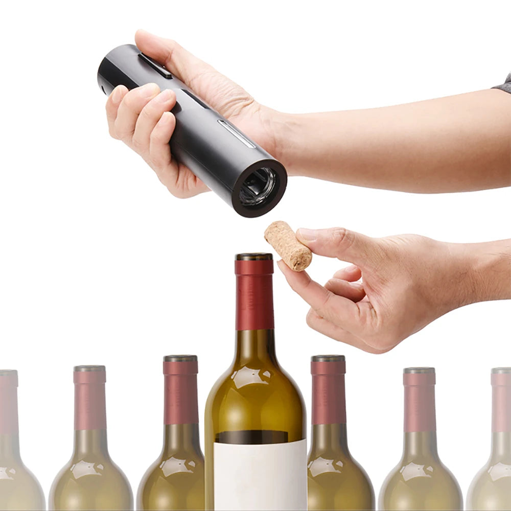 Abridor de Vinho Elétrico (Pilhas) com Acessórios Completo - Casa Terroir