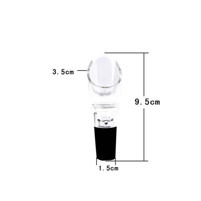 Mini Vinho Tinto Aerador Rápido, Rotação de 360 Graus, Wine Pourer, Tampa Decanter para Garrafas, Bar Acessórios