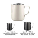 Café Leite Espuma Jarro, Latte Art, Frother Pitcher, Aço inoxidável, Medição Jarro, Espresso Barista Tool, Acessórios de café
