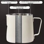 Café Leite Espuma Jarro, Latte Art, Frother Pitcher, Aço inoxidável, Medição Jarro, Espresso Barista Tool, Acessórios de café