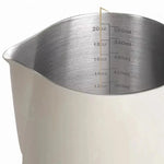 Café Leite Espuma Jarro, Latte Art, Frother Pitcher, Aço inoxidável, Medição Jarro, Espresso Barista Tool, Acessórios de café