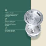 Reutilizáveis Filtros De Café De Aço Inoxidável, Filtros De Café para K-fee Tchibo Cafissimo, Máquina De Café, Recarregáveis Cafe Cápsula Pod Tamper