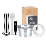 Reutilizáveis Filtros De Café De Aço Inoxidável, Filtros De Café para K-fee Tchibo Cafissimo, Máquina De Café, Recarregáveis Cafe Cápsula Pod Tamper