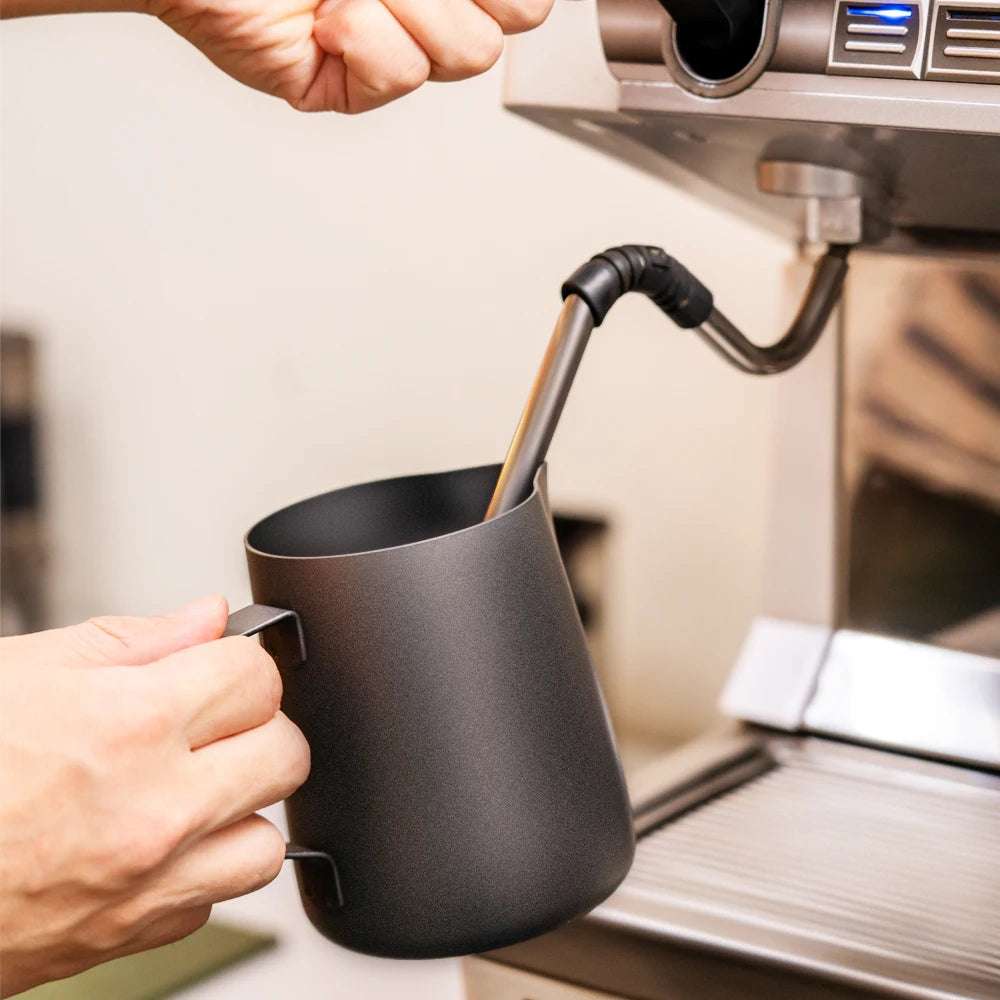 304 aço inoxidável leite espumante panela a vapor, copo expresso, café arte, latte arte
