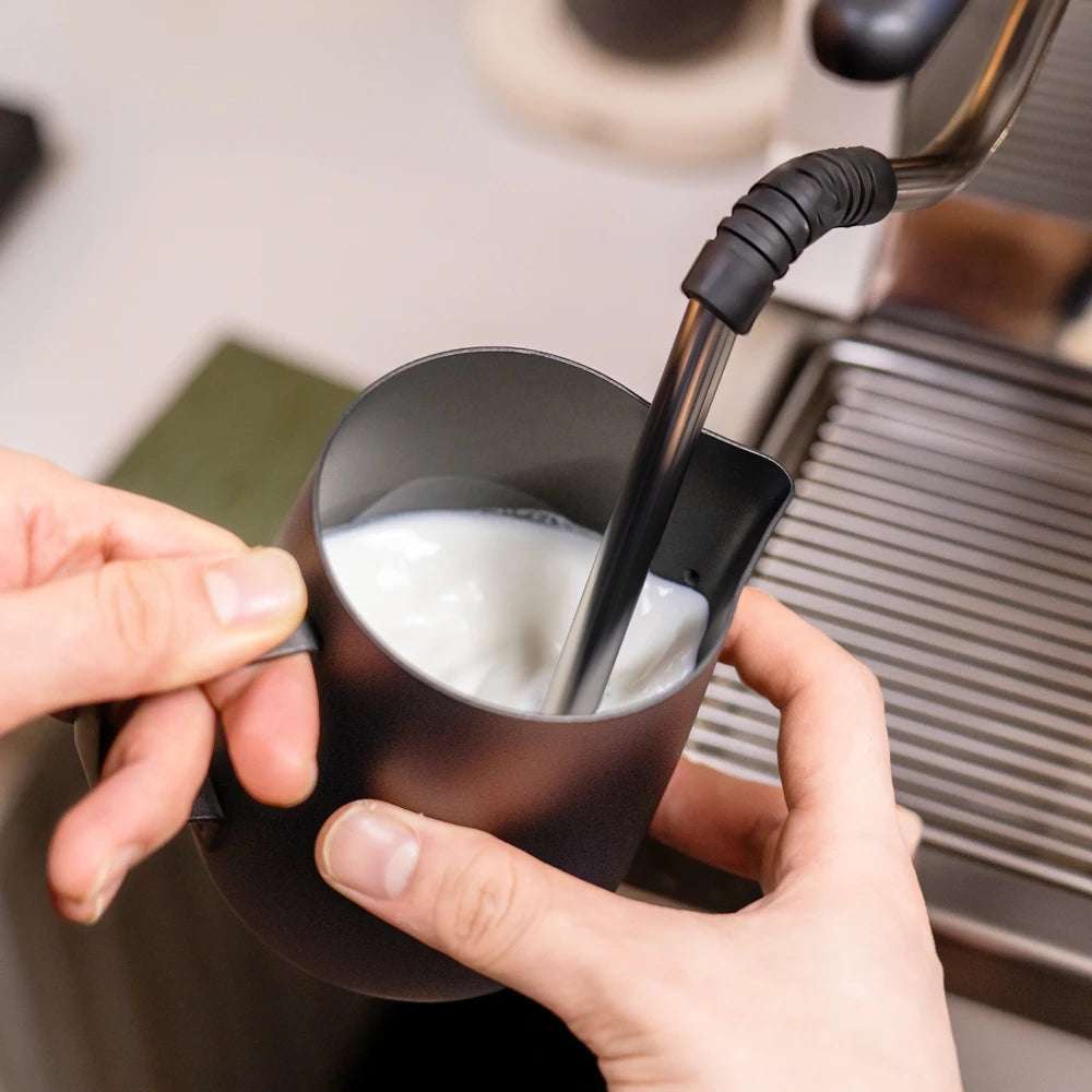 304 aço inoxidável leite espumante panela a vapor, copo expresso, café arte, latte arte