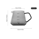 Servidor de café de vidro 600ml, reutilizável, chá gelado, bebida, gotejamento, pote de acampamento doméstico, acessórios para bebidas