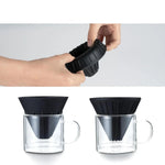 Ao ar livre portátil mão-polegadas café v-filtro copo v60 silicone filtro de café copo brewer levantador terno