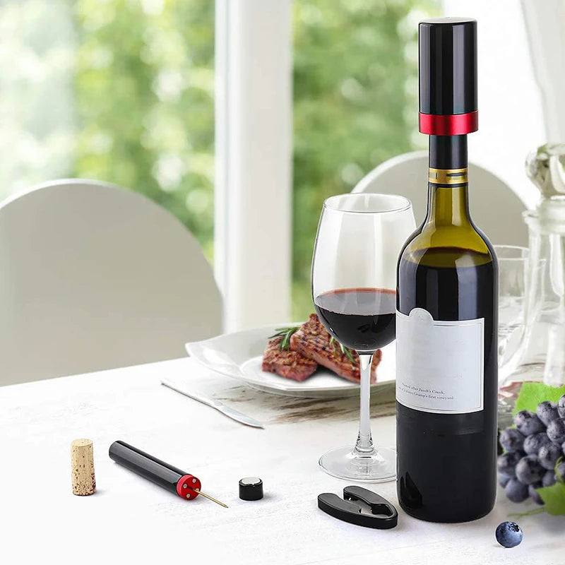Vácuo elétrica vinho garrafa rolhas, rolhas reutilizáveis, conservador, vinho decorativo Saver, Plug