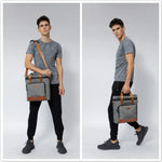 DENUONISS-Saco térmico do piquenique do couro à prova de vazamento, saco refrigerando do vinho, saco térmico portátil, saco do refrigerador do vintage, 100% Leakproof, novo, 2020