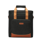 DENUONISS-Saco térmico do piquenique do couro à prova de vazamento, saco refrigerando do vinho, saco térmico portátil, saco do refrigerador do vintage, 100% Leakproof, novo, 2020