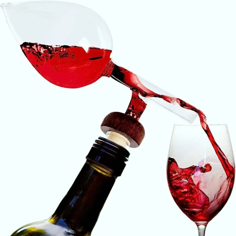 Portátil e rápido decantação e enchimento do dispositivo para garrafas de vinho tinto, novo vidro decantação dispositivo