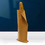 Saco de vinho elegante couro falso vinho tote transportadora com alça para festa saco protetor para garrafa de vinho elegante saco de embalagem