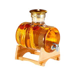 Garrafa de vidro de vinho de luxo com torneira selada de alta qualidade, Garrafa de medicina Ginseng Baijiu Garrafa vazia com torneira