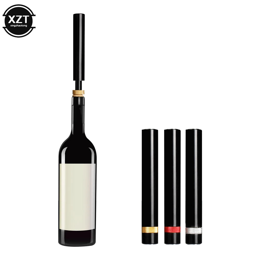 Bomba de ar portátil abridor de garrafa de vinho seguro pino de aço inoxidável removedor de cortiça pressão ar saca-rolhas cozinha ferramentas barra acessórios