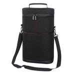 Bolsa térmica isolada para garrafa de vinho, alça de ombro ajustável térmica para piquenique ao ar livre, transportadora de viagem, sacola de vidro de vinho