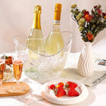 Plastic Ice Bucket para Champagne, uísque, vinho, cerveja Coolers, Chilling Bucket, Ice Cube Container para Bar, clube, festa, Home Gatherings, 4L