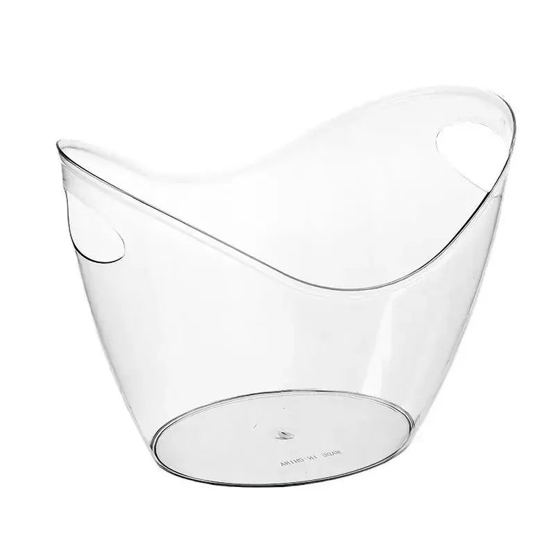 Cubo De Gelo Transparente Balde De Armazenamento, Balde De Vinho De Cerveja, Balde De Champanhe, Refrigerador De Cerveja, Recipiente De Champanhe