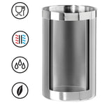 Balde de gelo de aço inoxidável da cerveja do refrigerador do champanhe do vinho branco isolado vácuo murado dobro do refrigerador da garrafa de vinho para garrafas 750ml