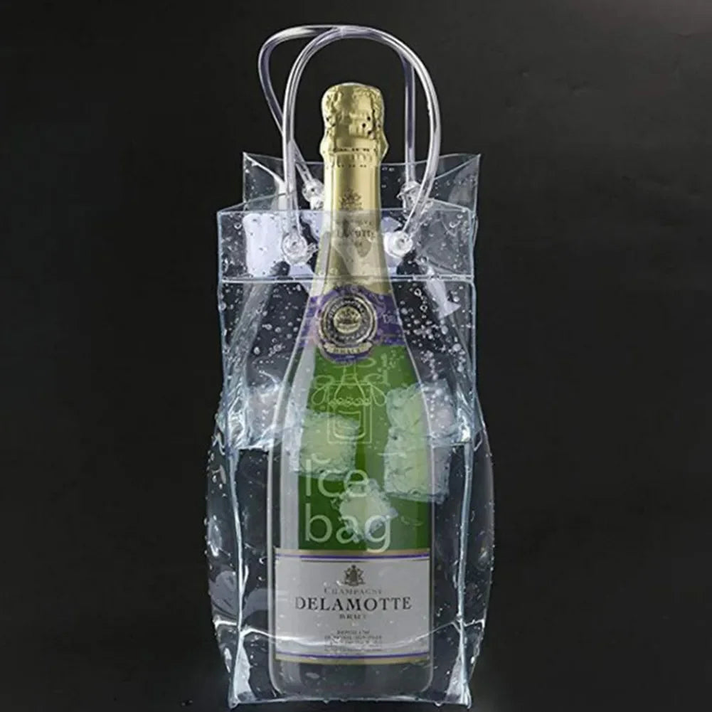 Saco de Gelo Portátil para Vinho - PVC Transparente e Sustentável - Casa Terroir