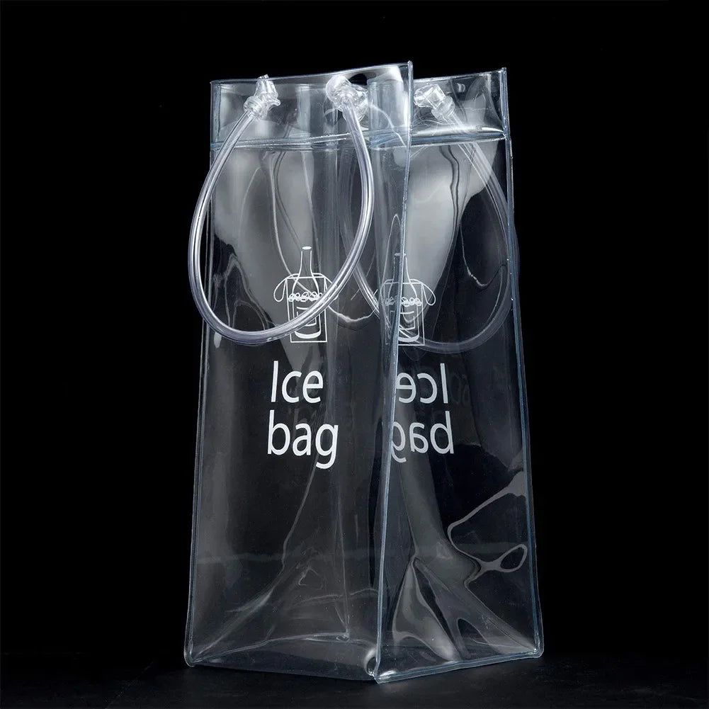 Saco de Gelo Portátil para Vinho - PVC Transparente e Sustentável - Casa Terroir