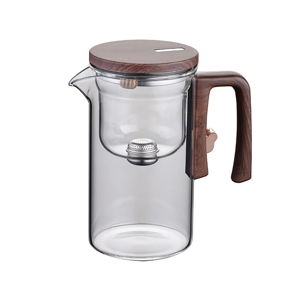 Bule De Vidro De Separação De Água, Recipiente Interno, Um Clique Interruptor Magnético, Filtração de chá, Pote de chá, 520ml, 720ml