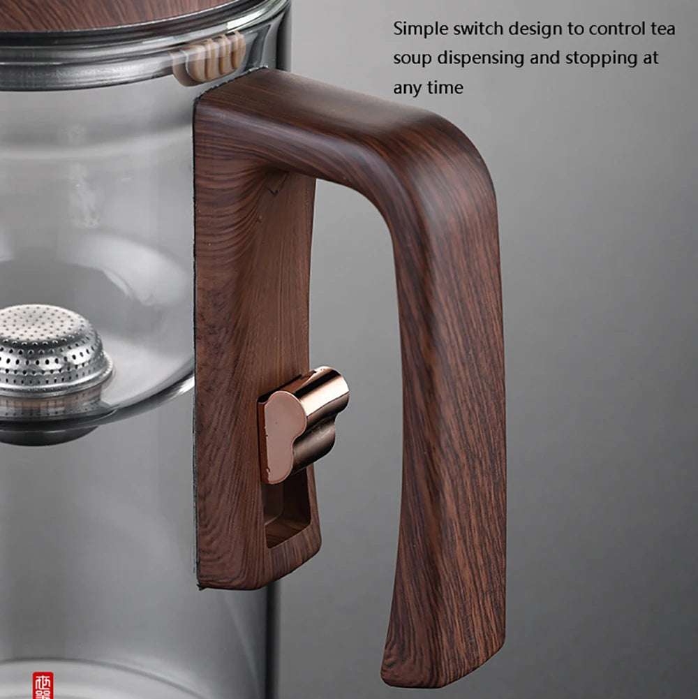 Bule De Vidro De Separação De Água, Recipiente Interno, Um Clique Interruptor Magnético, Filtração de chá, Pote de chá, 520ml, 720ml