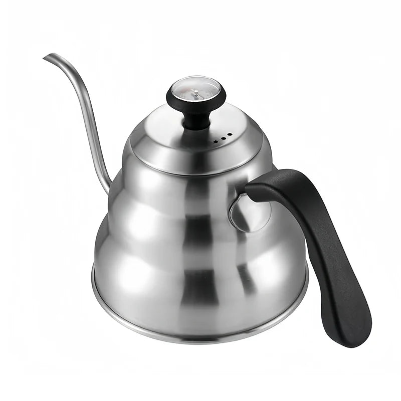 Chaleira Bico de Ganso Barista de Aço Inoxidável com Controle de Temperatura - Casa Terroir