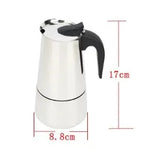 4/6/9 Xícaras Moka Pot Caffe Máquina De Espresso Copos De Café Latte Percoador Fogão Top Moka Cafeteira