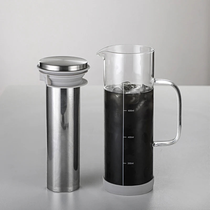 Cold Brew Iced Coffee Maker, infusor de chá, jarro hermético, sistema frio Brew, acessórios, 800L