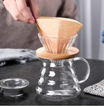 Despeje Sobre Cafeteira, Servidor de Café Carafe, Gotejador De Vidro, Filtro, 1-4 Copos, 360 ml, 600ml