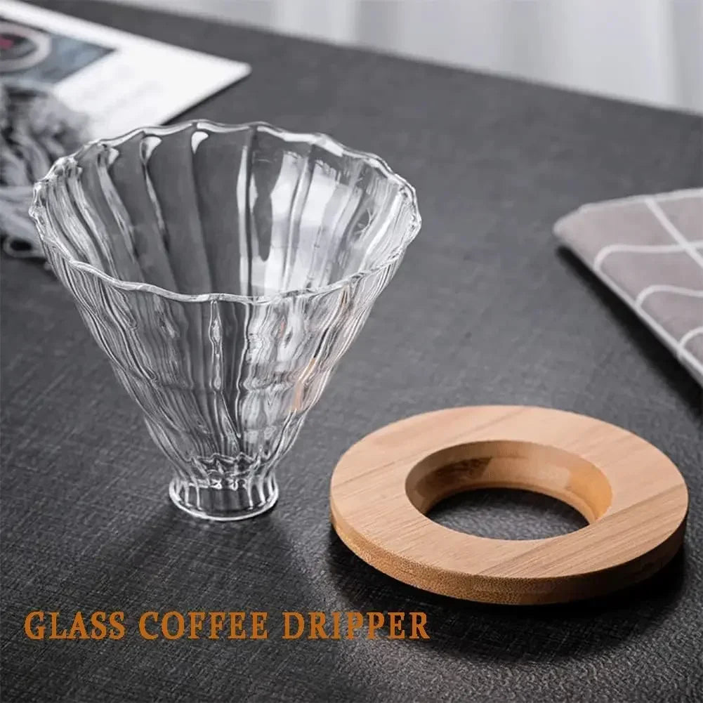 Despeje Sobre Cafeteira, Servidor de Café Carafe, Gotejador De Vidro, Filtro, 1-4 Copos, 360 ml, 600ml