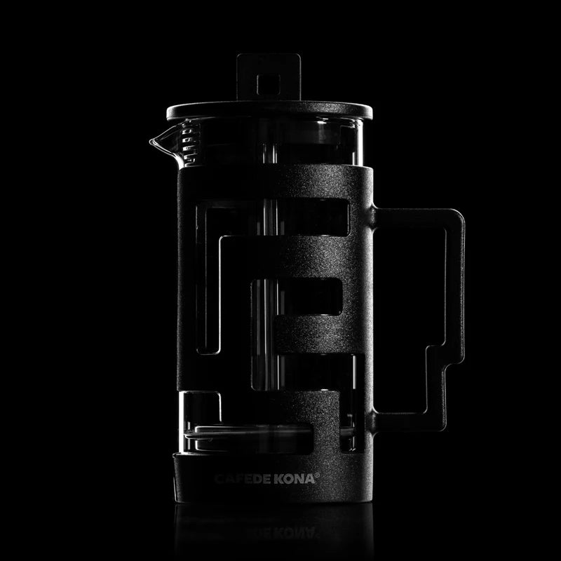CAFEDE KONAPrensa Francesa para Café e Chá, Cafeteira com Bule de Vidro, Malha de Alta Densidade, Aço Inoxidável, Resistente ao Calor, Cafede Kona