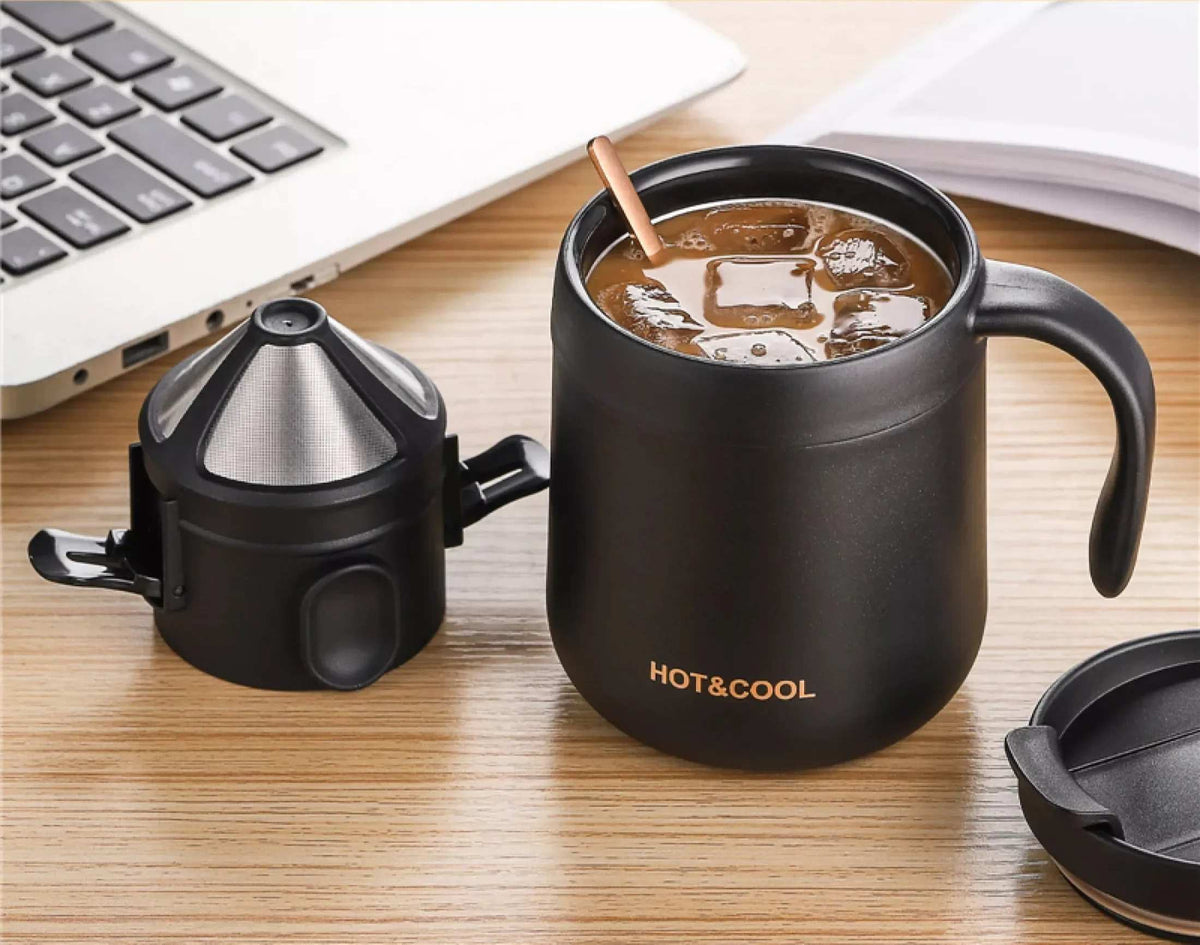 304 aço inoxidável portátil filtro de café gotejamento suporte de chá de café reutilizável caneca gotejador de café conjunto de xícara de chá pote coffeeware