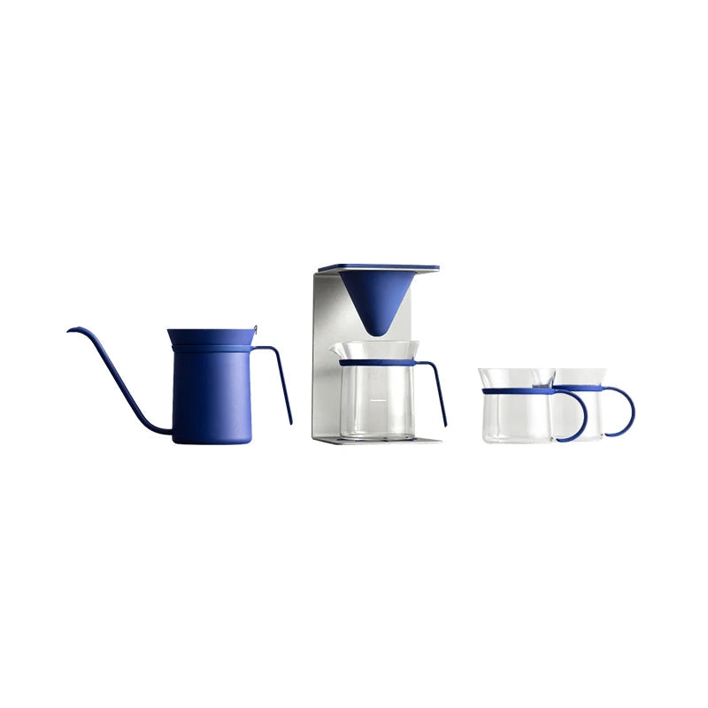 Kit de fabricação minimalista de alta qualidade, cafeteira para viagem ao ar livre, conjunto para café, chaleira, gotejador, copo