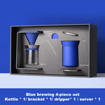 Kit de fabricação minimalista de alta qualidade, cafeteira para viagem ao ar livre, conjunto para café, chaleira, gotejador, copo