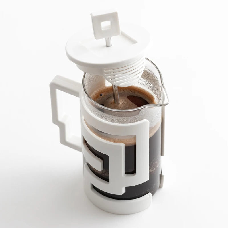 CAFEDE KONAPrensa Francesa para Café e Chá, Cafeteira com Bule de Vidro, Malha de Alta Densidade, Aço Inoxidável, Resistente ao Calor, Cafede Kona