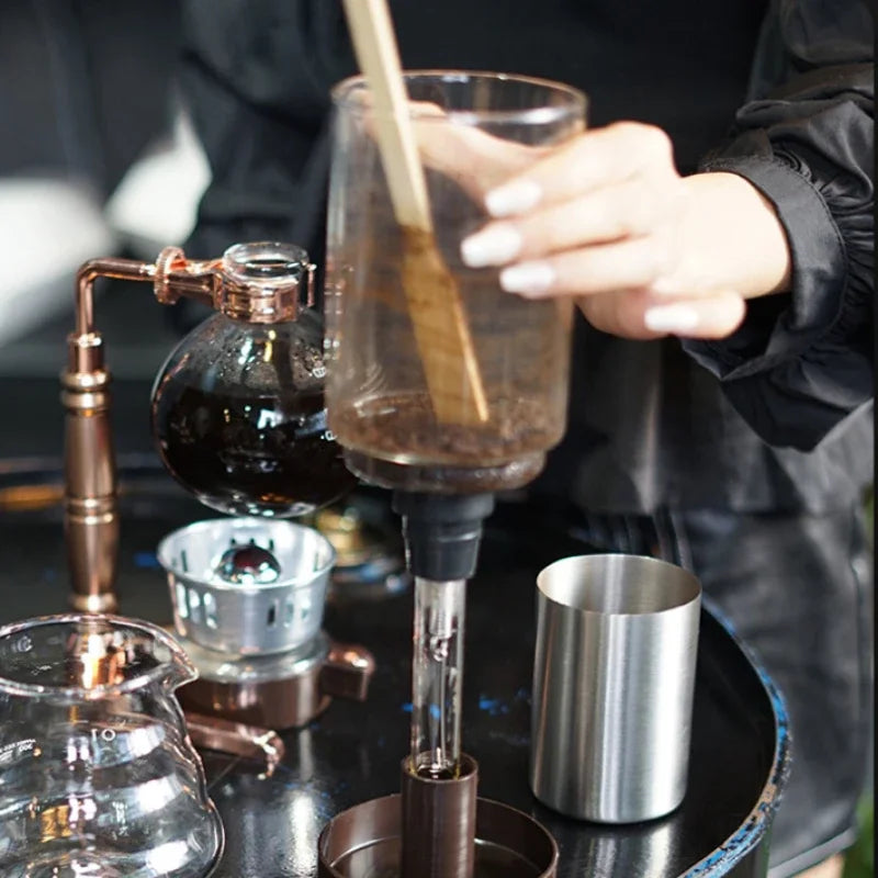 Cafeteira De Sifão De Vidro Conjunto De Pote De Compartilhamento, Home Cafe Brewing Potes